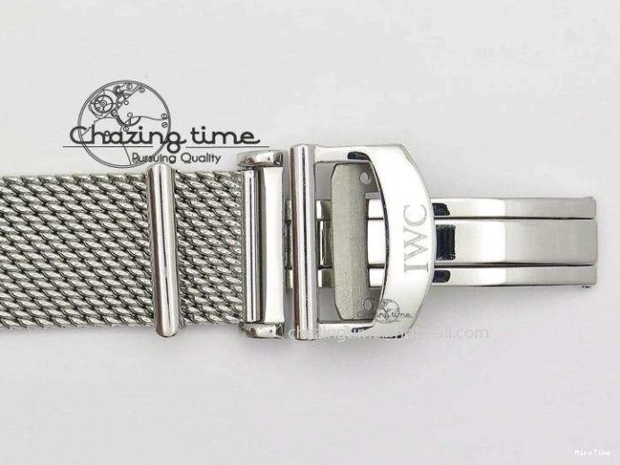 MIROTIME 0417 Portofino Chrono SS Black Dial on SS Mesh Bracelet A StreetReady 7399